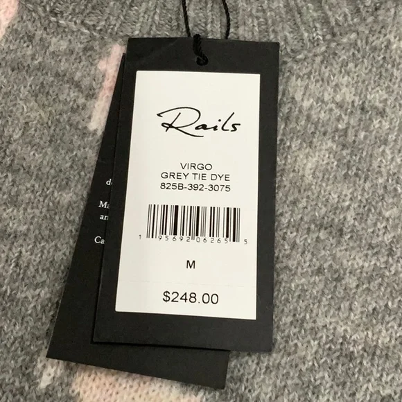 Rails Virgo Grey Tie Dye Sweater A2 - Picture 9 of 12